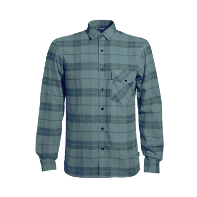 Flanellskjorte grønnrutet herre
