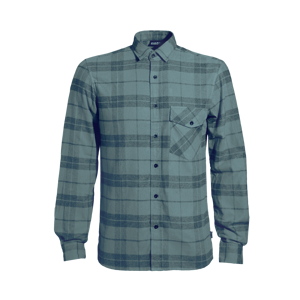 Flanellskjorte grønnrutet herre
