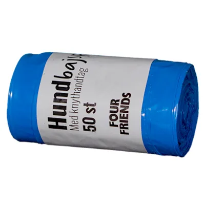 Hundeposer 50 stk blå