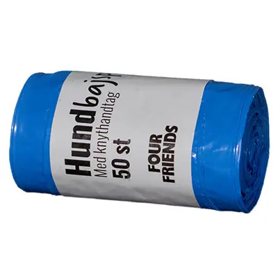 Hundeposer 50 stk blå