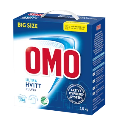 Vaskepulver Omo Ultra hvitt 4,5 kg