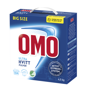 Vaskepulver Omo Ultra hvitt 4,5 kg