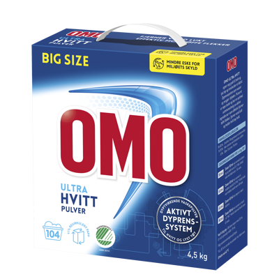 Vaskepulver Omo Ultra hvitt 4,5 kg