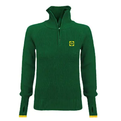 Ullgenser grønn dame