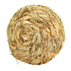 Flettet gressball til smådyr