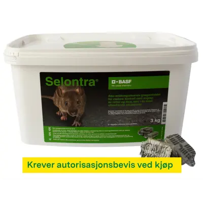 Selontra gnagermiddel 3 kg