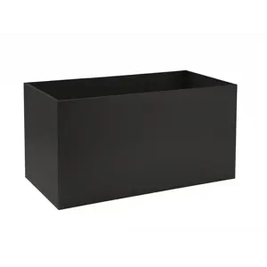 Krukke 80x40 cm svart metall