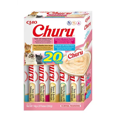 Kattesnacks puré sjømat varianter 20x14 g