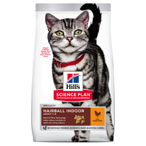Kattemat Hairball Indoor Adult Kylling 1,5 kg