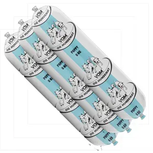 Hundepølse Puppy fullfôr frosset 3x6 kg