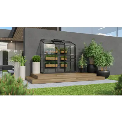 Drivhus med glass Ida 1300