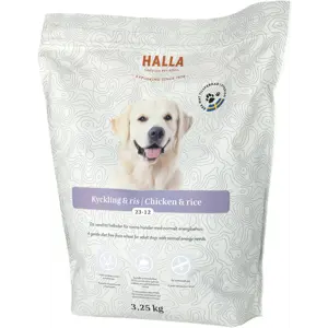 Hundefôr Kylling og Ris 3,25 kg