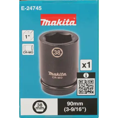 Kraftpipe lang Impact Black 38 mm 1", bilde 2