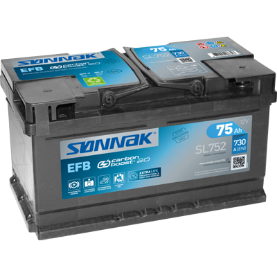 Bilbatteri EFB start og stop SL752