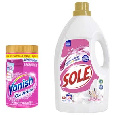 Flekkfjerner og vaskemiddel Kit