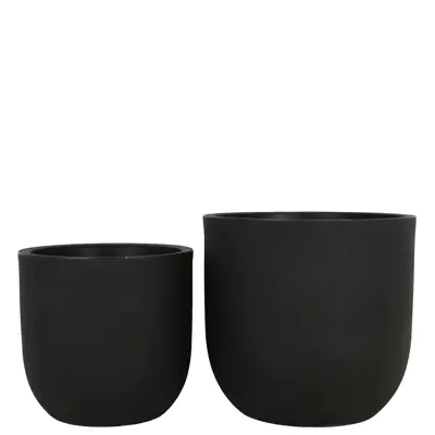 Blomsterpotte Pico sett à 2 stk svart