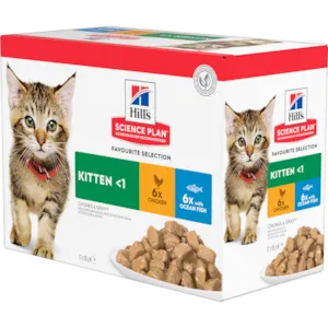 Våtfôr Kitten Multipack kylling & havfisk 12x85 g