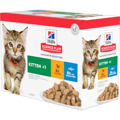 Våtfôr Kitten Multipack kylling & havfisk 12x85 g