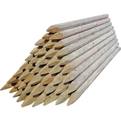 Gjerdestolpe impregnert 6x180 cm 126 stk