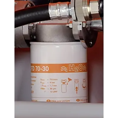 Filter med vannutskiller cube 5000