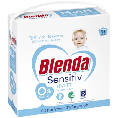 Vaskepulver hvitt 4,3 kg