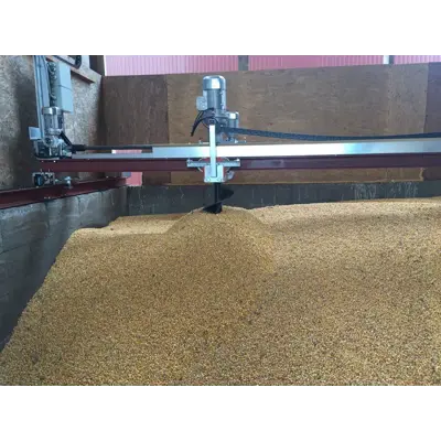 Omrørerskrue for plantørker