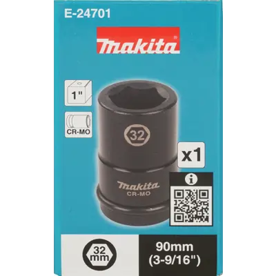 Kraftpipe lang Impact Black 32 mm 1", bilde 2