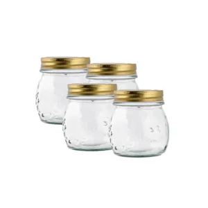 Syltetøyglass 4 x 0,25 L