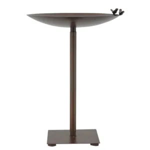 Fuglebad i rust 49x35 cm