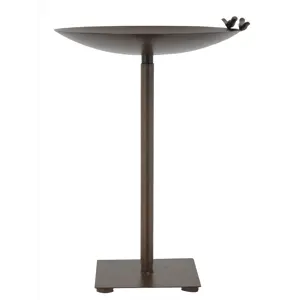 Fuglebad i rust 49x35 cm