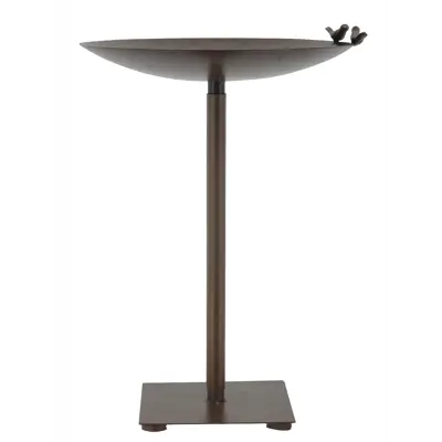 Fuglebad i rust 49x35 cm