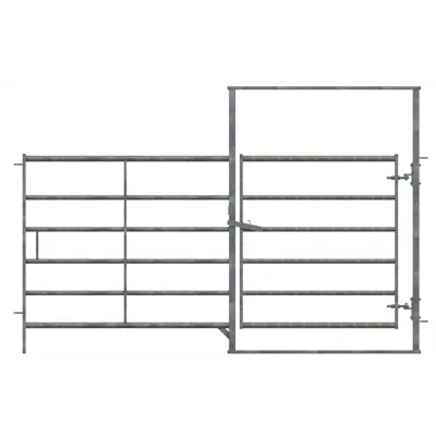 Grind for Storfe med dør 305 cm