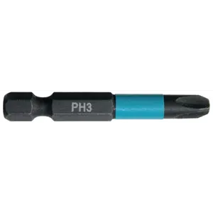 Bits PH3 50 mm 1/4" Impact Black