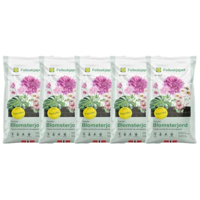 Torvfri Blomsterjord 40 L 5 stk