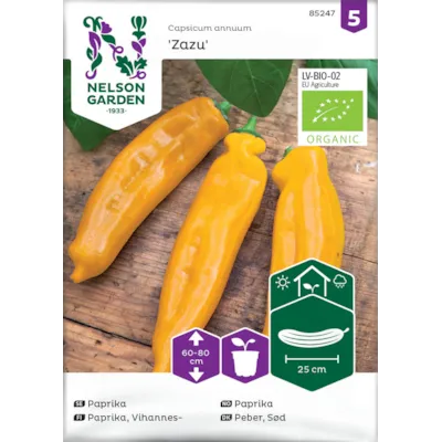 Frø paprika Zazu økologisk
