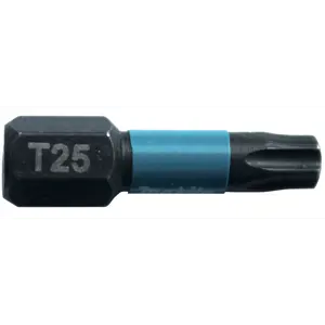 Bits T25 25 mm 1/4" Impact Black