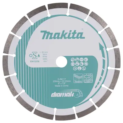 Diamantskive 230 mm betong og mu