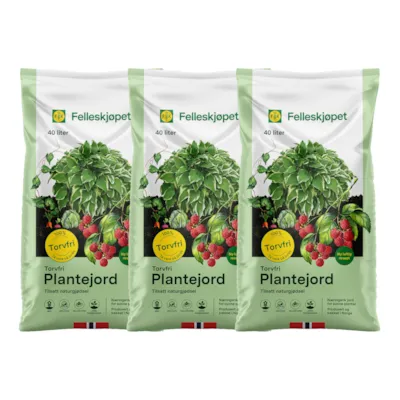 Torvfri Plantejord 40 L 3 stk