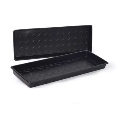 Spirekasse Solid svart 26x68 cm