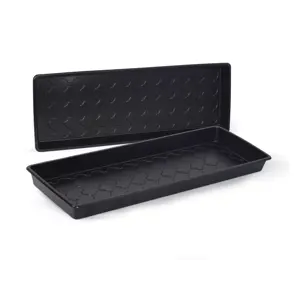 Spirekasse Solid svart 26x68 cm