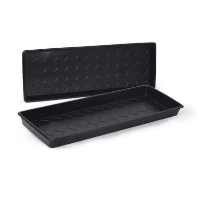 Spirekasse Solid svart 26x68 cm