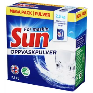 Maskinoppvaskpulver 2,5 kg