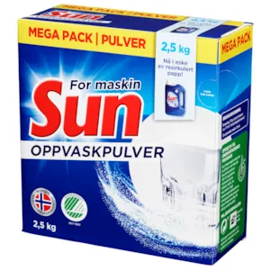 Maskinoppvaskpulver 2,5 kg