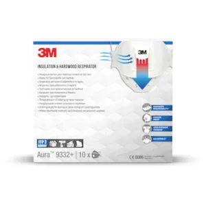 Støvmaske 9332PT FFP3 med ventil 10 pk