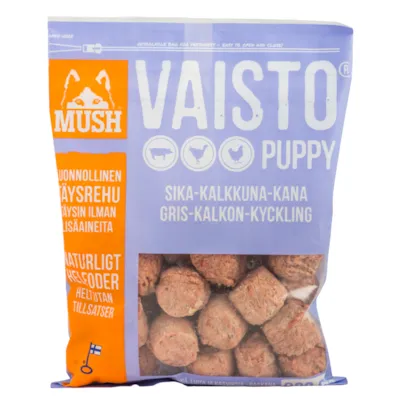 Hundefôr Vaisto Valp frosset gris-kalkun-kylling 800 g