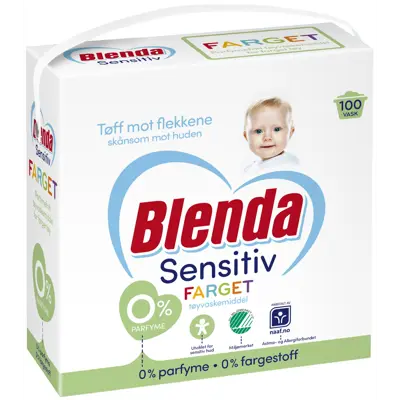 Vaskepulver farget 4,3 kg