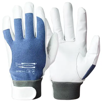 Monteringshansker geitskinn grå