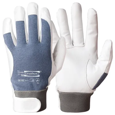 Monteringshansker geitskinn grå