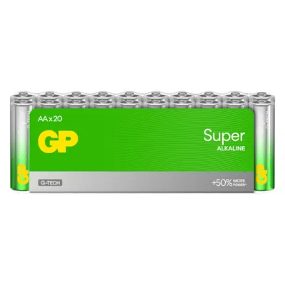 Super Alkaline batteri LR6/AA 20 pk