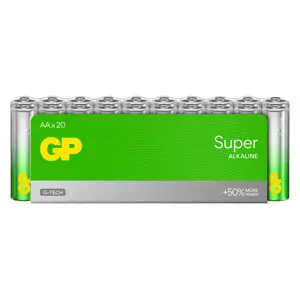 Super Alkaline batteri LR6/AA 20 pk